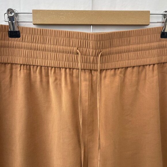 Open Edit Hi-Waisted Tan Drawstring Shorts Plus Size Elastic Waistband Womens 2X - Picture 8 of 12